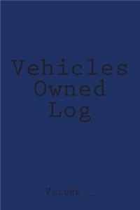 Vehicles Owned Log