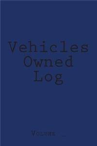 Vehicles Owned Log