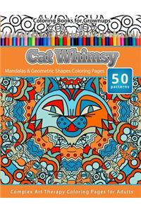 Coloring Books for Grownups Cat Whimsy