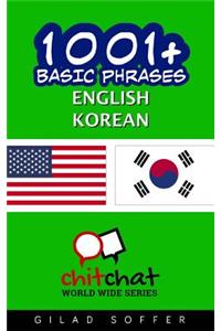 1001+ Basic Phrases English - Korean