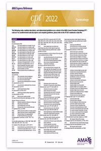 CPT Express Reference Coding Card 2022: Gynecology