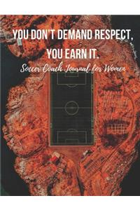 Soccer Coach Journal for Women