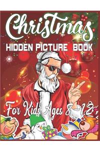 Christmas Hidden Picture Book For Kids Ages 8-12