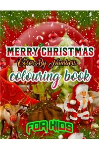 Merry Christmas Color by Numbers Coloring Book for Kids