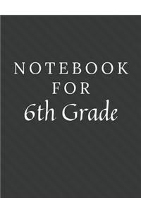 Notebook For 6th Grade