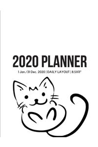 2020 Pretty Cat Daily Planner