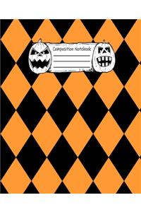 Abstract Halloween Pattern Volume 6 College Ruled Journal