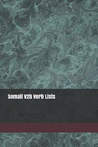 Somali V2b Verb Lists