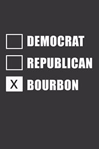 Democrat Republican Bourbon Notebook