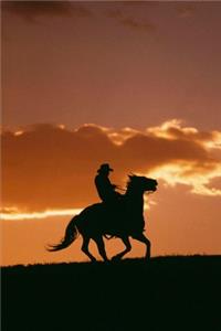 2020 Weekly Planner Horse Photo Equine Galloping Cowboy Silhouette 134 Pages