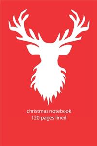 christmas notebook 120 pages lined