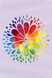 Rainbow Mandala Watercolor Art Journal