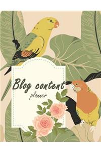 Blog content planner