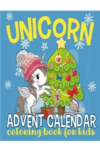 Unicorn Advent Calendar Coloring Book for Kids