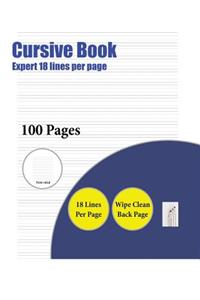 Cursive Book (Highly advanced 18 lines per page)