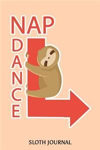 Nap Dance Sloth Journal