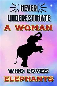 Never Underestimate a Woman Who Loves Elephants