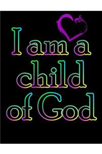 I Am a Child of God: Address Book, Large Print for Seniors, 8 1/2 X 11