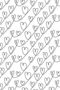 Journal Notebook Scribbly Hearts Pattern 1