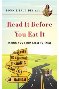 Read It Before You Eat It