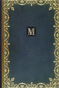 Golden Teal Monogram M 2018 Planner Diary