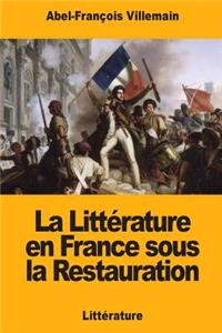 Littérature en France sous la Restauration