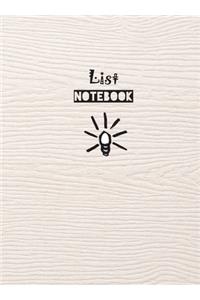 List Notebook