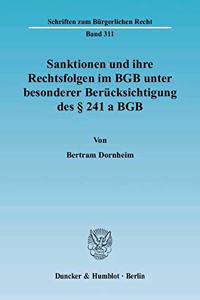 Sanktionen Und Ihre Rechtsfolgen Im Bgb Unter Besonderer Berucksichtigung Des 241 a Bgb