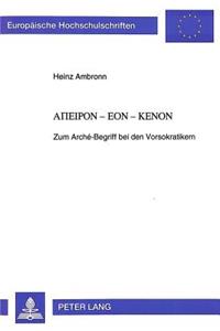 Apeiron-Eon-Kenon