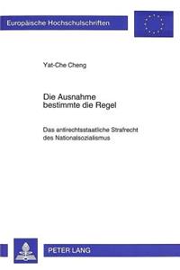 Die Ausnahme bestimmte die Regel