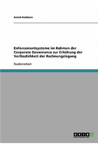 Enforcementsysteme Im Rahmen Der Corporate Governance Zur Erhohung Der Verlasslichkeit Der Rechnungslegung