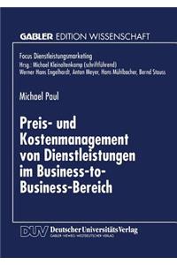 Preis- und Kostenmanagement von Dienstleistungen im Business-to-Business-Bereich