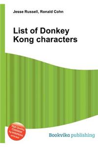 List of Donkey Kong Characters