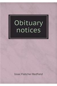 Obituary Notices