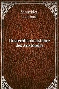 Unsterblichkeitslehre des Aristoteles