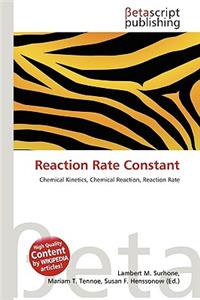 Reaction Rate Constant