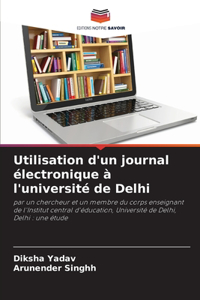 Utilisation d'un journal électronique à l'université de Delhi