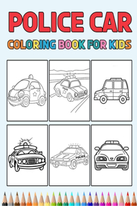 Police Car Coloring Book for Kids