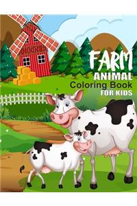 Farm Animal Coloring Book For Kids