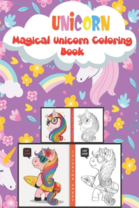 Magical Unicorn Coloring Book