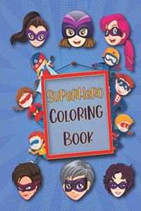 Superhero coloring book