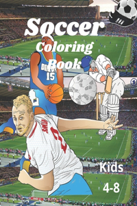 Soccer coloring book