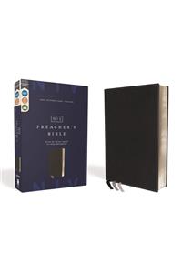Niv, Preacher's Bible, Verse-By-Verse Format, Leathersoft, Black, Comfort Print