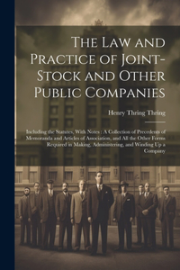 Law and Practice of Joint-Stock and Other Public Companies