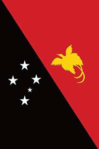 Papua New Guinea Flag Notebook - Papuan Flag Book - Papua New Guinea Travel Journal