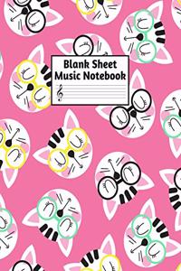 Blank Sheet Music Notebook