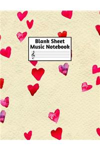 Blank Sheet Music Notebook