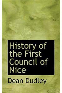 History of the First Council of Nice