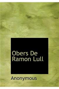 Obers de Ramon Lull