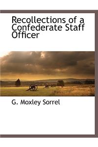 Recollections of a Confederate Staff Officer